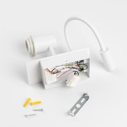 Brilagi - LED Lampada flessibile da muro NUBILA 1xE27/25W/230V + LED/3W bianco