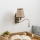 Brilagi - LED Lampada flessibile da muro NUBILA 1xE27/25W/230V + LED/3W cromo opaco/marrone