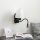 Brilagi - LED Lampada flessibile da muro NUBILA 1xE27/25W/230V + LED/3W nero/bianco