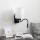 Brilagi - LED Lampada flessibile da muro NUBILA 1xE27/25W/230V + LED/3W nero/bianco