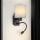 Brilagi - LED Lampada flessibile da muro NUBILA 1xE27/25W/230V + LED/3W nero/grigio