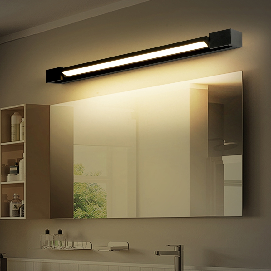 Brilagi - Illuminazione a LED per specchio da bagno AQUA LINE LED/18W/230V 60 cm IP44 nero CRI 90