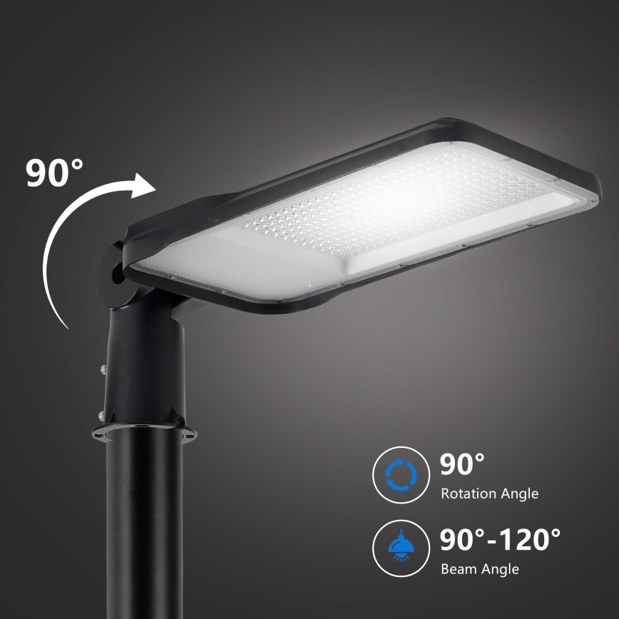 Brilagi - Lampadaire d'extérieur LED avec poteau articulé 4 m URBANLIGHT LED/200W/230V noir IP65