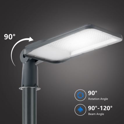 Brilagi - Lampadaire urbain LED d'extérieur avec mât articulé 4 m URBANLIGHT LED/200W/230V anthracite IP65
