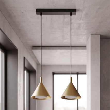 BRILAGI - LED Lampadario a cavo CONE DOUBLE 2xGX53/15W/230V oro