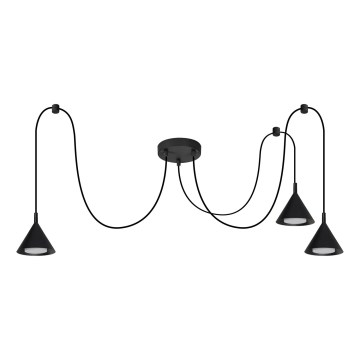 BRILAGI - LED Lampadario a cavo CONE TRIPLE SPIDER 3xGX53/15W/230V nero