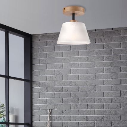 Brilagi - LED  Lampadario a plafone ANTHONY 1xE14/60W/230V quercia/bianco