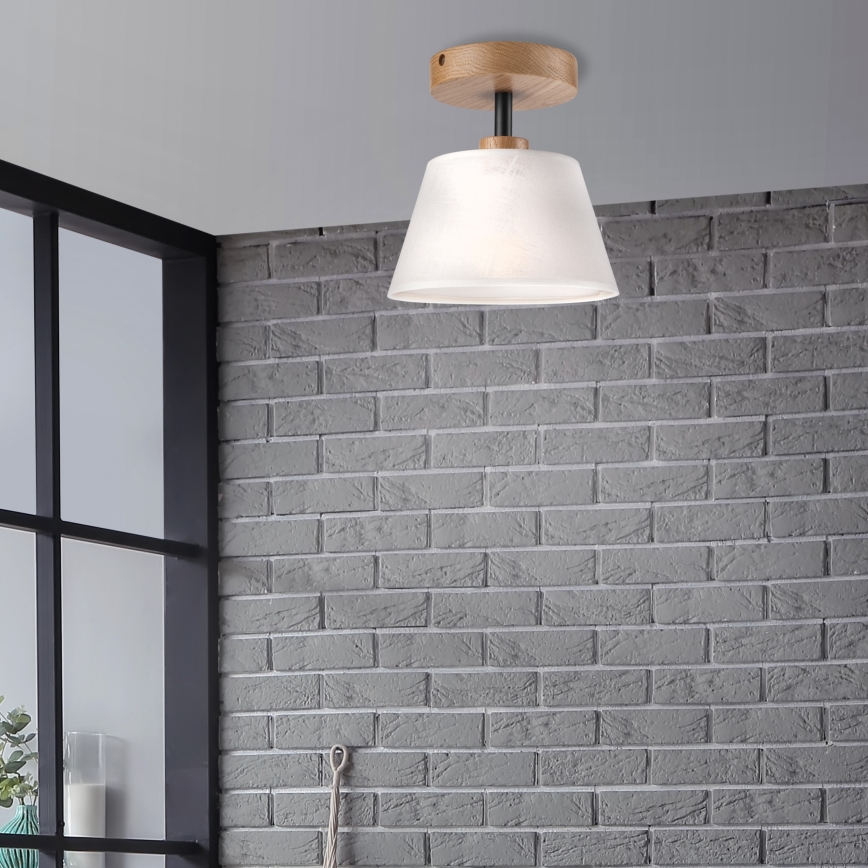 Brilagi - LED  Lampadario a plafone ANTHONY 1xE14/60W/230V quercia/bianco