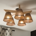 Brilagi - LED  Lampadario a plafone ANTHONY 5xE14/40W/230V quercia/marrone
