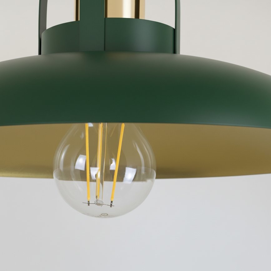 Brilagi - LED Lampadario a plafone FLAMENGO 1xE27/60W/230V verde