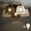 BRILAGI - LED Lampadario a soffitto LATTE 5xE27/15W/230V pino/mix