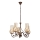 Brilagi - LED Lampadario a sospensione con catena COTTAGE 5xE14/40W/230V marrone