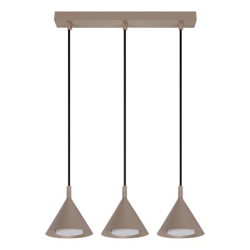 BRILAGI - LED Lampadario a sospensione con cavo CONE TRIPLE 3xGX53/15W/230V beige