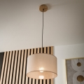 Brilagi - LED Lampadario a sospensione con filo ANTHONY 1xE27/60W/230V quercia/beige