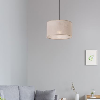 Brilagi - LED Lampadario a sospensione con filo ANTHONY 1xE27/60W/230V quercia/beige