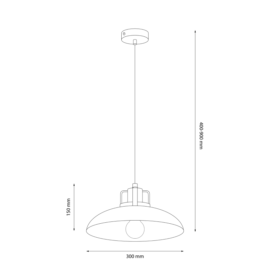 Brilagi - LED Lampadario a sospensione con filo FLAMENGO 1xE27/60W/230V blu
