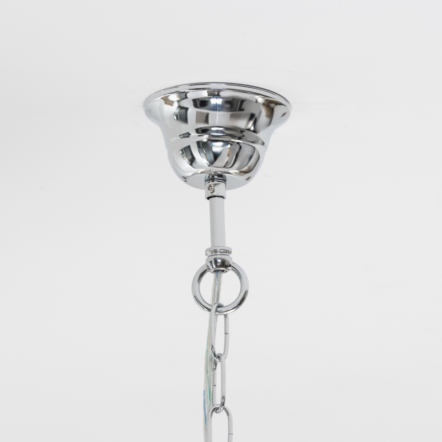Brilagi - LED Lampadario di cristallo a sospensione con catena MOZART 4xE14/40W/230V cromo lucido