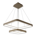 BRILAGI - LED lampadario dimmerabile a sospensione con cavo FALCON SLIM LED/78W/230V 3000-6500K 50x50 cm beige + telecomando