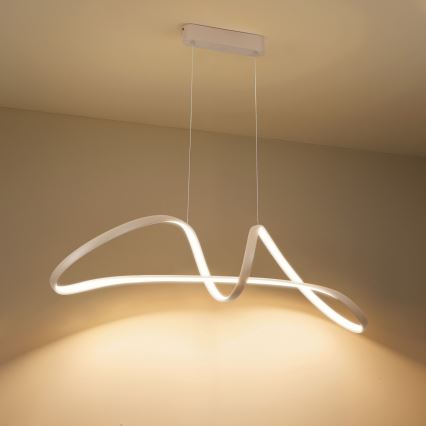 Brilagi - Lampadario LED dimmerabile a sospensione con cavo TWISTER LED/60W/230V 3000-6000K beige + telecomando
