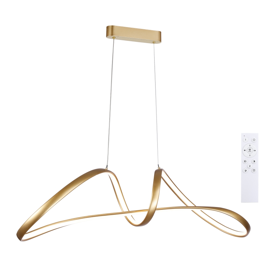 Brilagi - Lampadario LED dimmerabile su cavo TWISTER LED/60W/230V 3000-6000K oro + telecomando