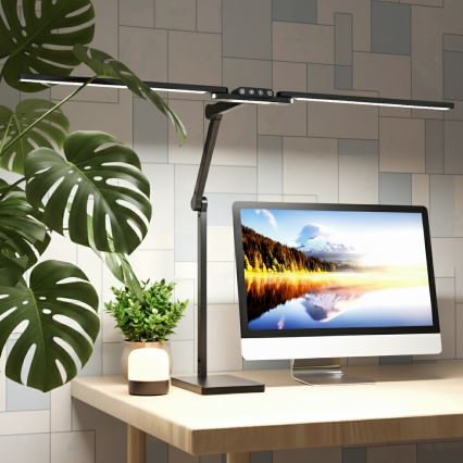 Brilagi - Lampe de bureau tactile dimmable à LED VARIO LED/24W/230V 3000-6500K CRI 92 noire