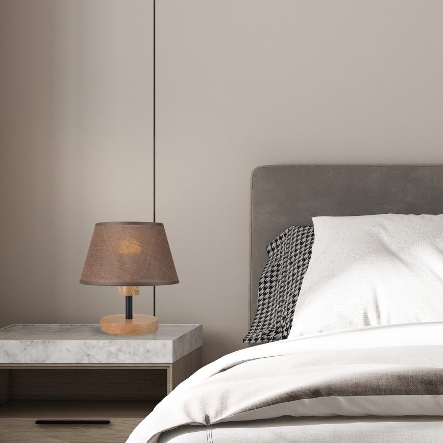 Brilagi - LED Lampe de table ANTHONY 1xE14/40W/230V chêne/marron