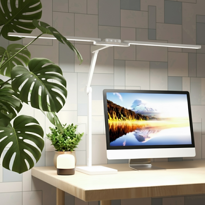 Brilagi - Lampe de table tactile LED dimmable VARIO LED/24W/230V 3000-6500K IRC 92 blanche