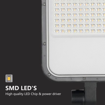 Brilagi - Lampadaire de rue LED d'extérieur avec mât de 3 m et bras articulé URBANLIGHT LED/100W/230V noir IP65