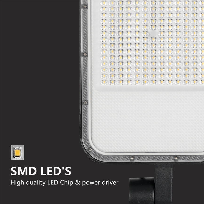 Brilagi - Lampe de rue LED d'extérieur avec poteau et bras articulé de 3 m URBANLIGHT LED/200W/230V noire IP65
