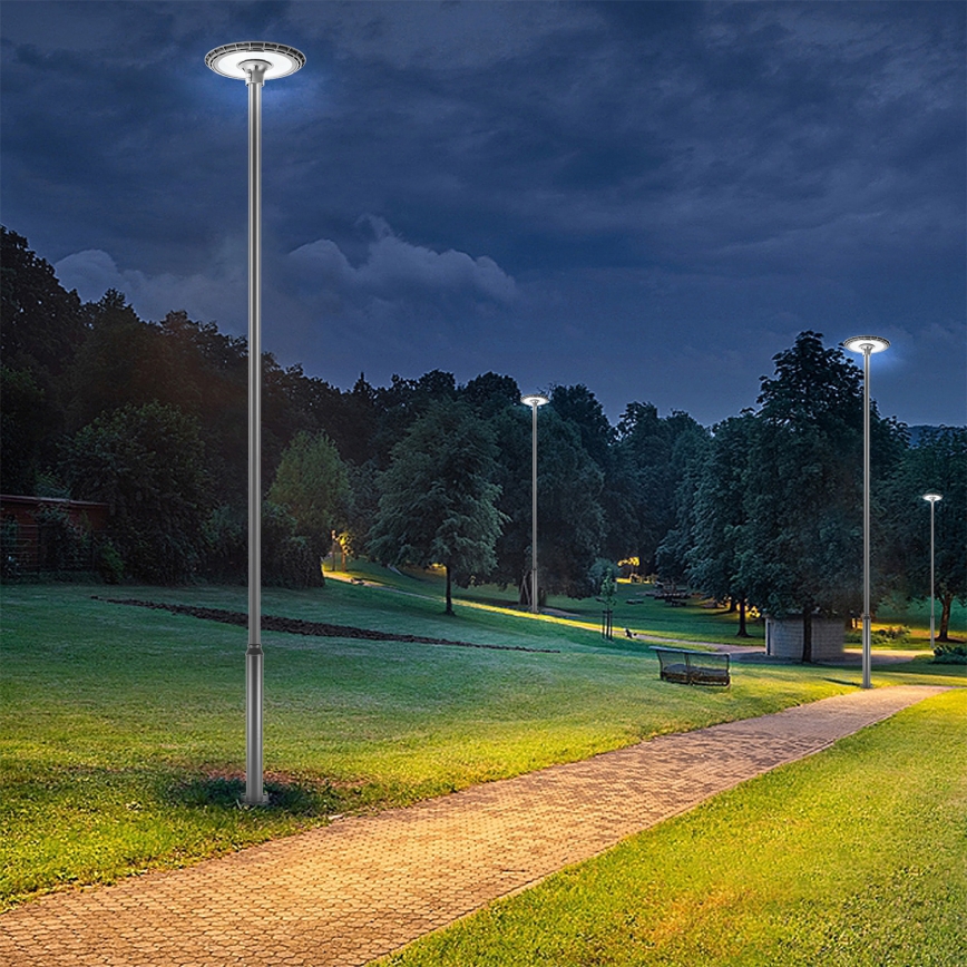 Brilagi - Lampione stradale LED da esterno con palo da 5 m URBANSPARK LED/120W/230V antracite IP65