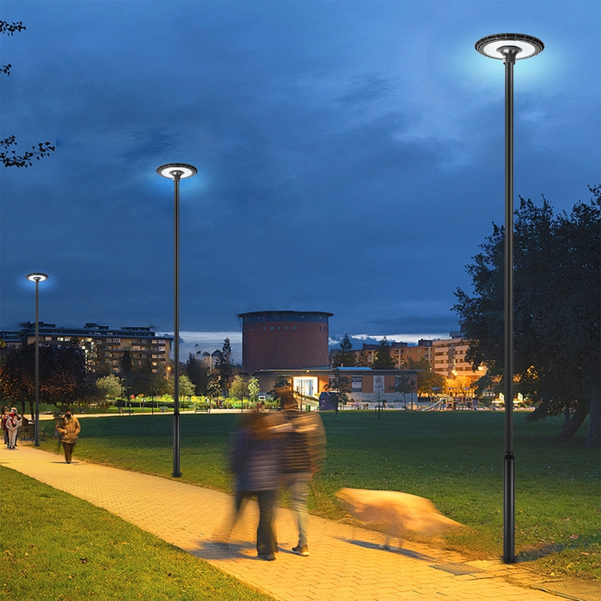 Brilagi - Lampada stradale per esterni con palo da 5 m URBANSPARK LED/120W/230V nera IP65