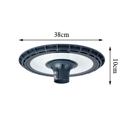 Brilagi - Lampione stradale LED per esterni con palo da 4 m URBANSPARK LED/120W/230V antracite IP65