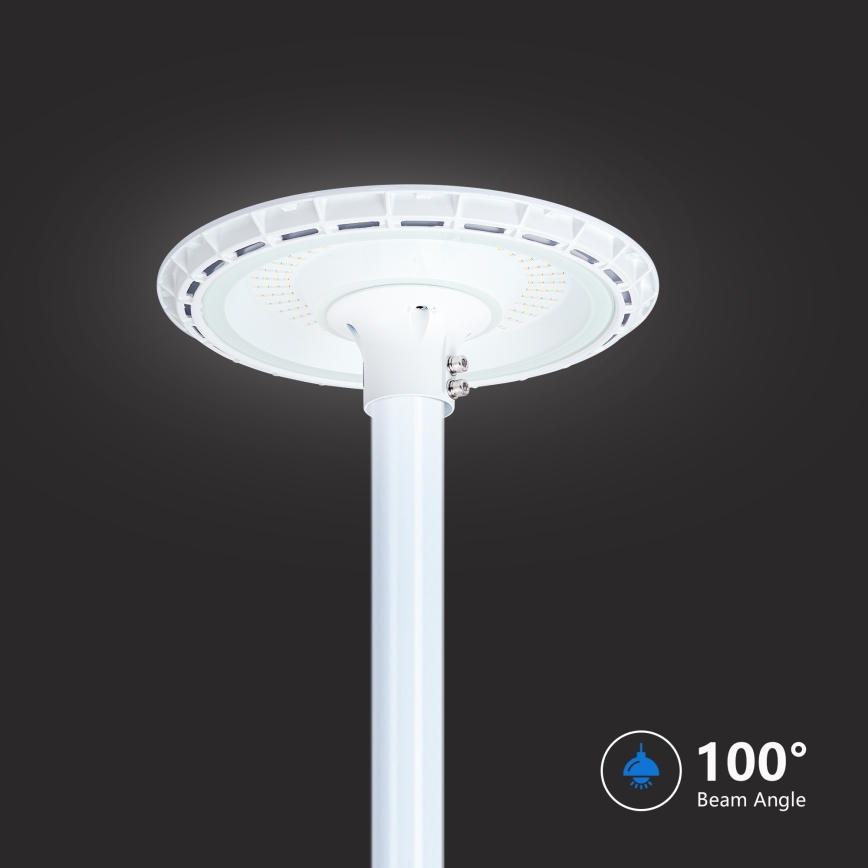 Brilagi - Lampione stradale LED da esterno con palo da 3 m URBANSPARK LED/120W/230V bianco IP65