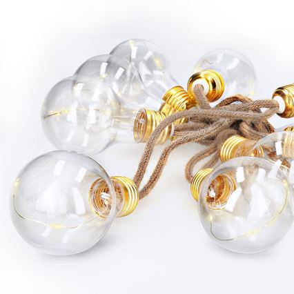 Brilagi - LED-Lichterkette 10xLED/3xAA 1,8 m warmweiß