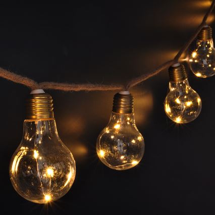 Brilagi - LED-Lichterkette 10xLED/3xAA 1,8 m warmweiß
