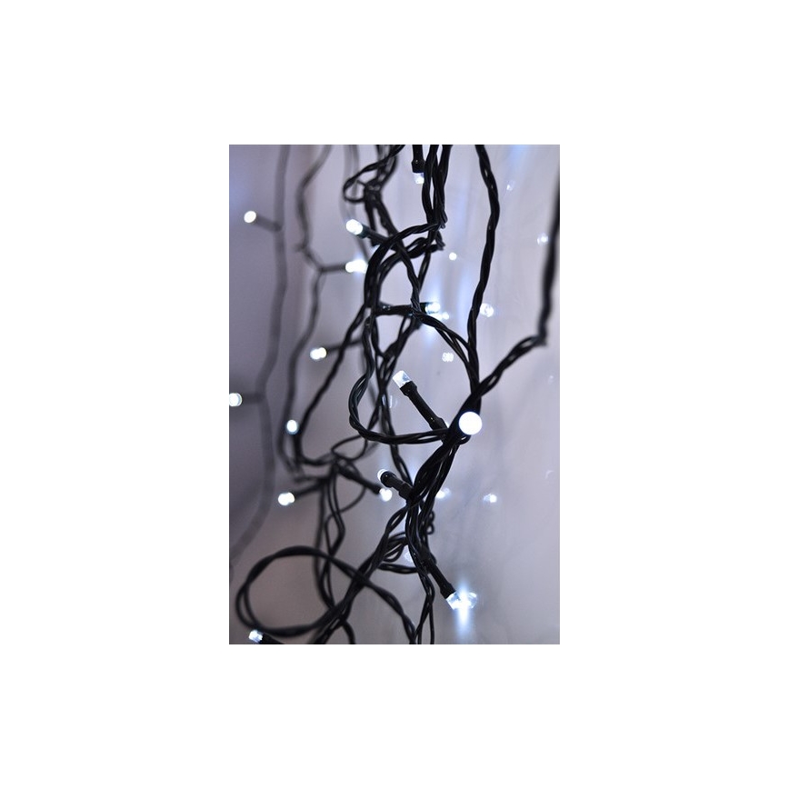 Brilagi - LED-Lichterkette für den Außenbereich, 100 LEDs, 8 Funktionen, 13 m, IP44, kaltweiß
