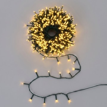 BRILAGI - LED-Lichterkette für den Außenbereich 200xLED/3xAA/8 Funktionen 10,3 m IP44 warmweiß
