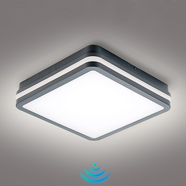 Brilagi - LED Luce da esterno con sensore di movimento BENE LED/24W/230V 26x26 cm antracite IP54