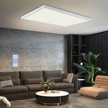 Brilagi - Plafonnier LED dimmable pour salle de bains FRAME SMART LED/96W/230V 120x60 cm 3000-6000K IP44 blanc + télécommande