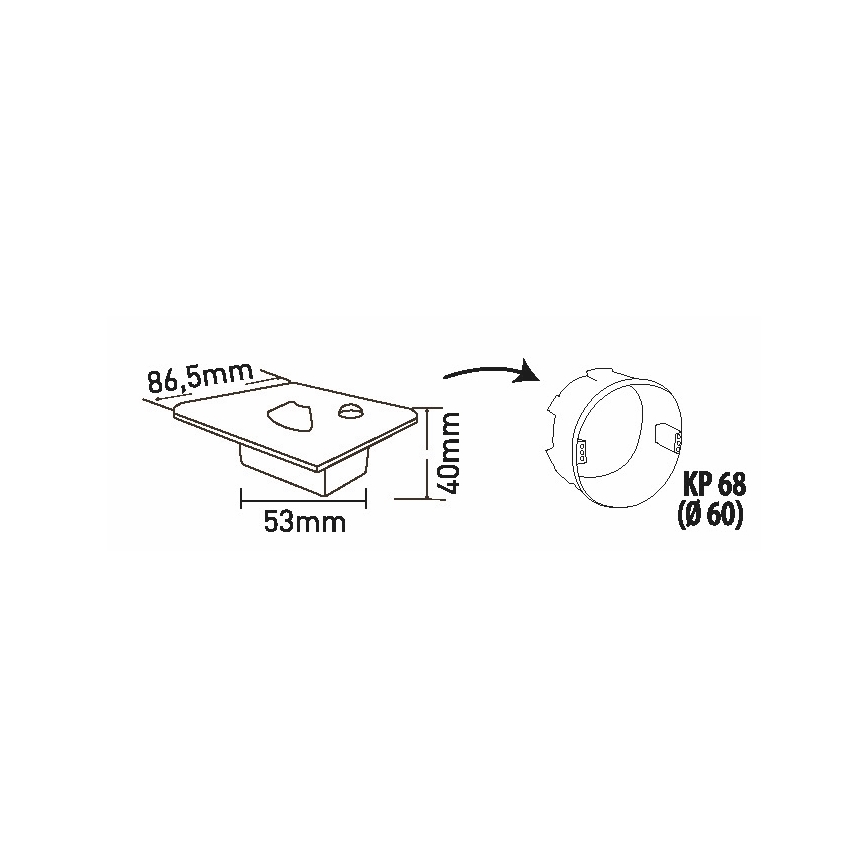 Brilagi - Luminaire LED pour escalier avec capteur de mouvement et crépusculaire JACK LED/1,5W/230V 3000/4000/6500K noir