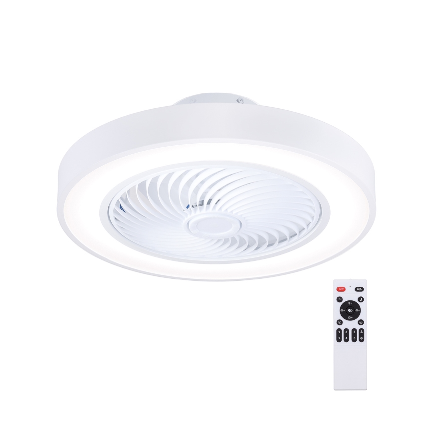 Brilagi - Plafonnier LED dimmable avec ventilateur LED/30W/230V 3000-6500K blanc + télécommande