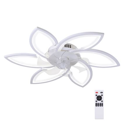 Brilagi - Plafonnier LED dimmable avec ventilateur LED/50W/230V 3000-6500K blanc + télécommande