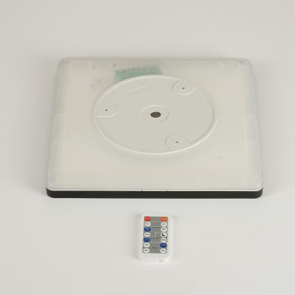 Brilagi - Luminaire LED dimmable avec capteur de mouvement et crépuscule ULTRA SLIM LED/18W/230V 30x30 cm + télécommande