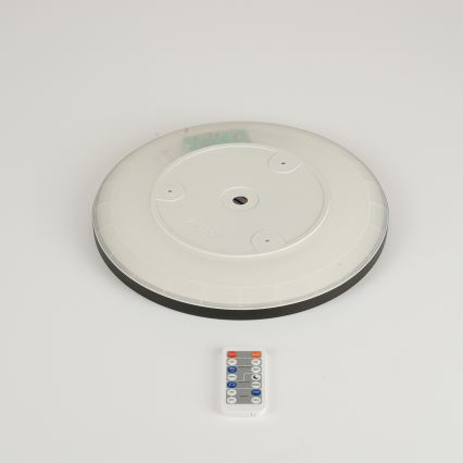 Brilagi - Luminaire LED dimmable avec capteur de mouvement et crépuscule ULTRA SLIM LED/18W/230V Ø 30 cm + télécommande