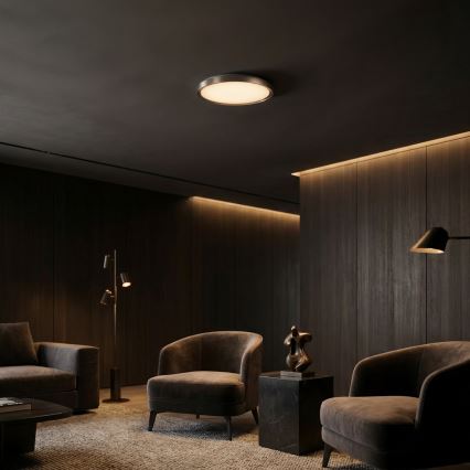 Brilagi - plafonnier LED dimmable FANCIA LED/48W/230V 3000–6500K Ø 39 cm anthracite + télécommande