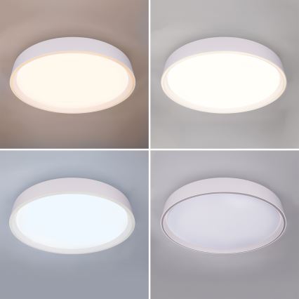Brilagi - Plafonnier LED dimmable NANCI LED/60W/230V 3000-6500K Ø 49 cm argenté + télécommande