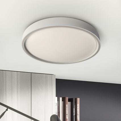 Brilagi - Plafonnier LED dimmable NANCI LED/60W/230V 3000-6500K Ø 49 cm argenté + télécommande