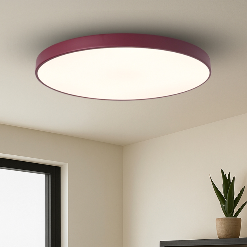 Brilagi - Luminaire LED dimmable POOL SMART LED/128W/230V Ø 100 cm Wi-Fi Tuya + télécommande bordeaux