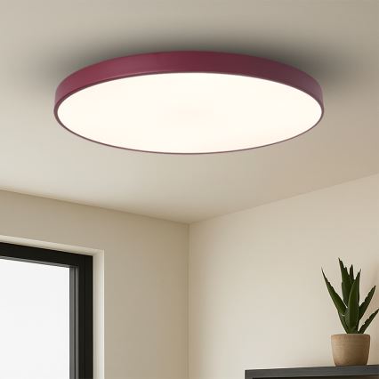Brilagi - Luminaire LED dimmable POOL SMART LED/128W/230V Ø 100 cm 3000–6000K Wi‑Fi Tuya + télécommande bordeaux