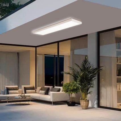 Brilagi - Plafonnier de salle de bains LED dimmable FRAME SMART LED/50W/230V 120x30 cm 3000-6000K IP44 blanc + télécommande